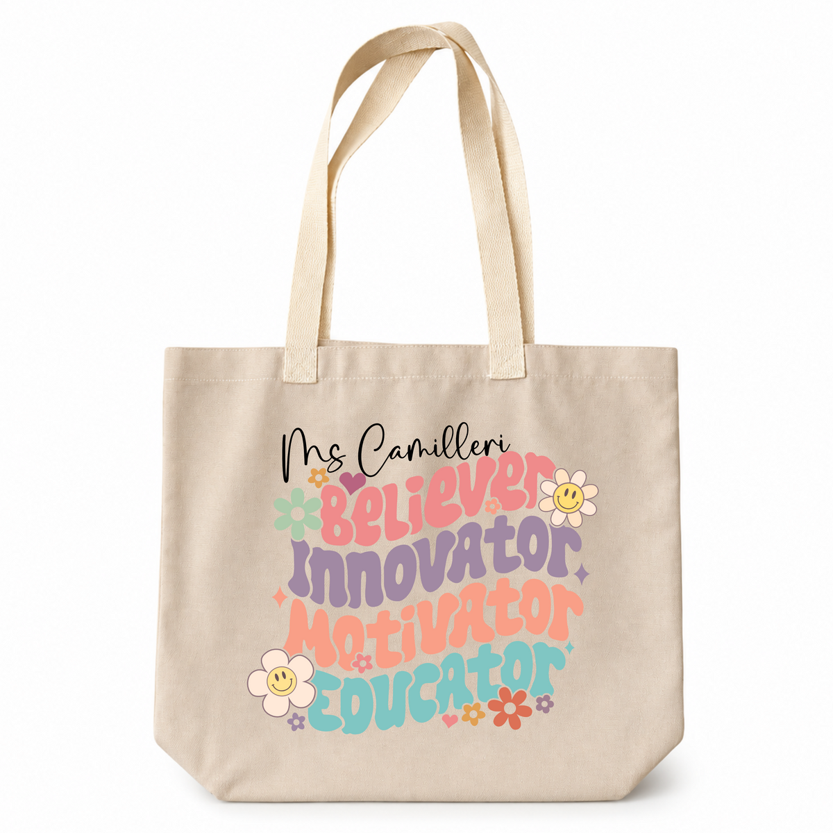 Personalised Educator Quote Tote Bag