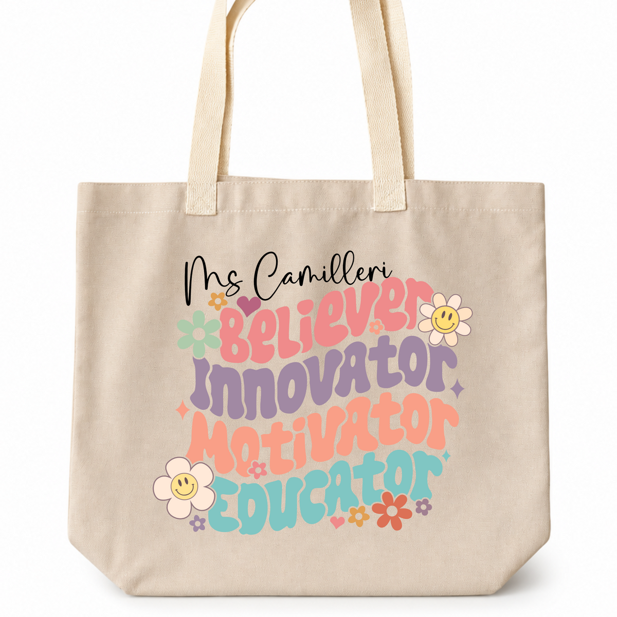 Personalised Educator Quote Tote Bag