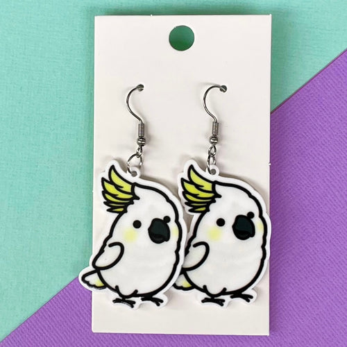 Cockatoo Hook Earrings
