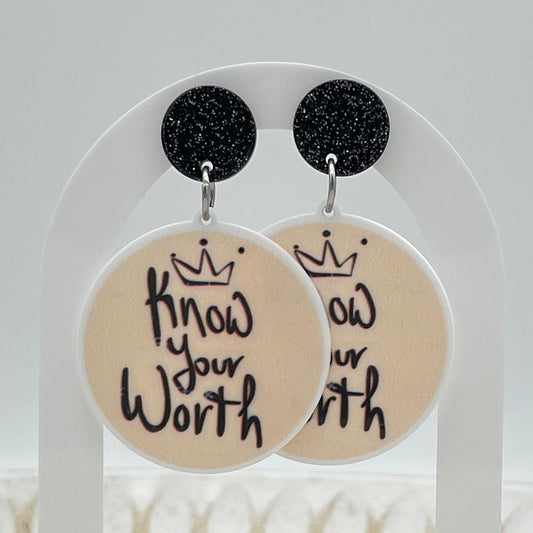 Know Your Worth Earrings