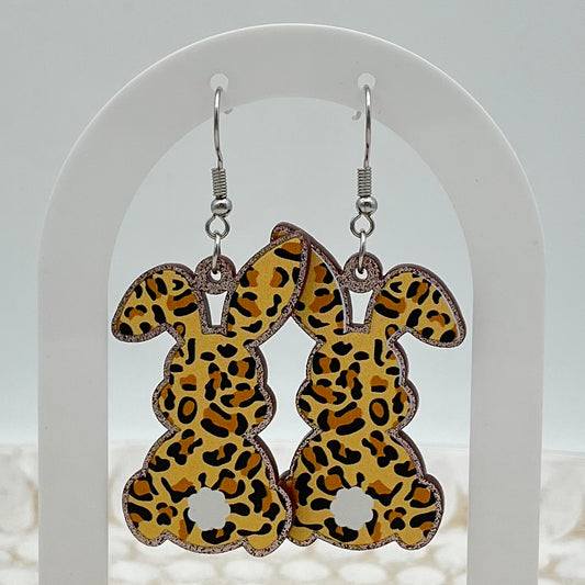 Bunny Tail Hook Earrings