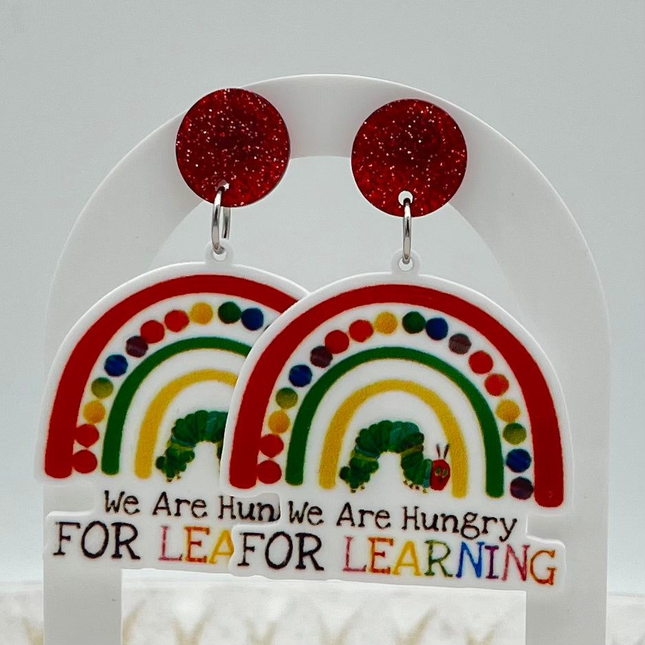 Hungry for Learning - Caterpillar Earrings