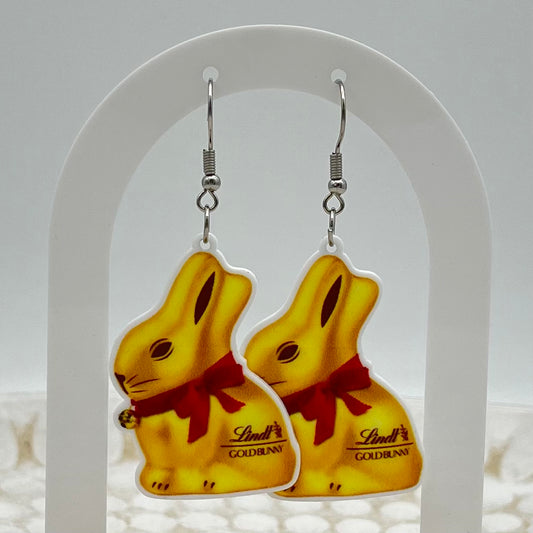 Lindt Bunny Hook Earrings