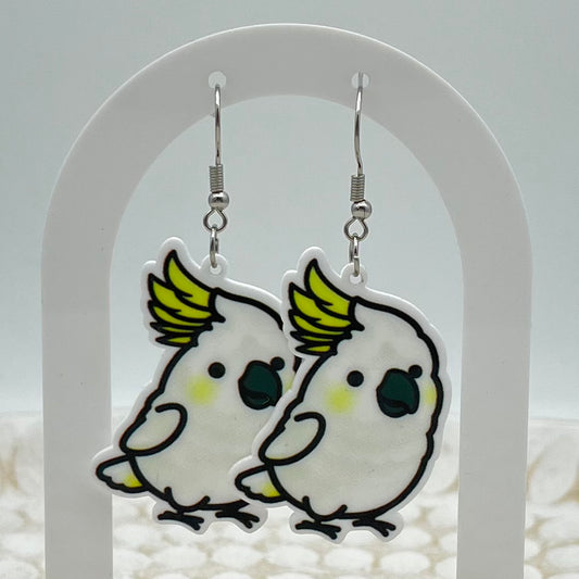 Cockatoo Hook Earrings