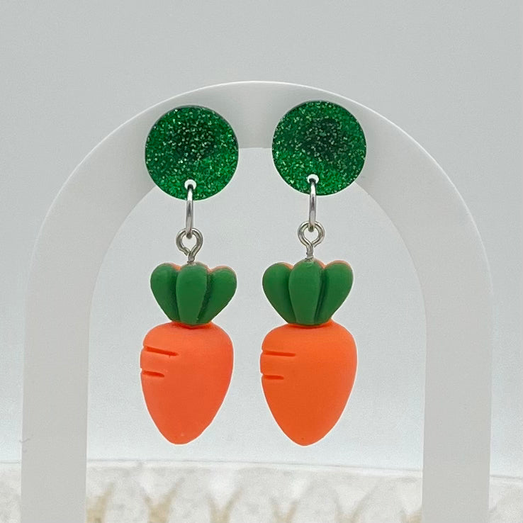 Carrot Charm Earrings