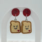 Smiley Face Toast Earrings
