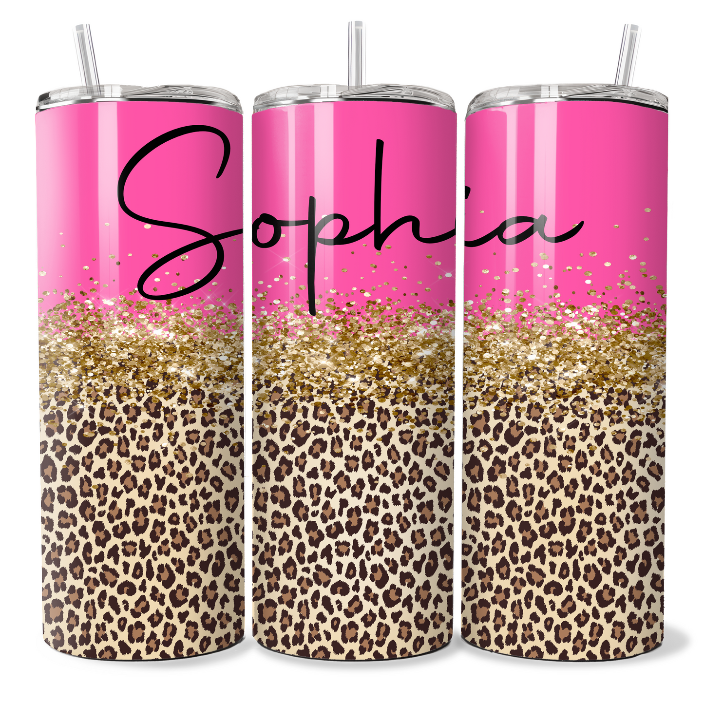 Hot Pink Leopard Print - Personalised