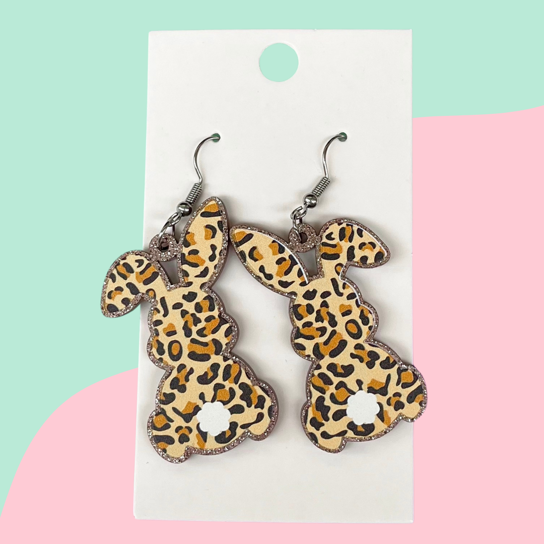 Bunny Tail Hook Earrings