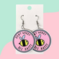 Don’t Worry Bee Happy Hook Earrings