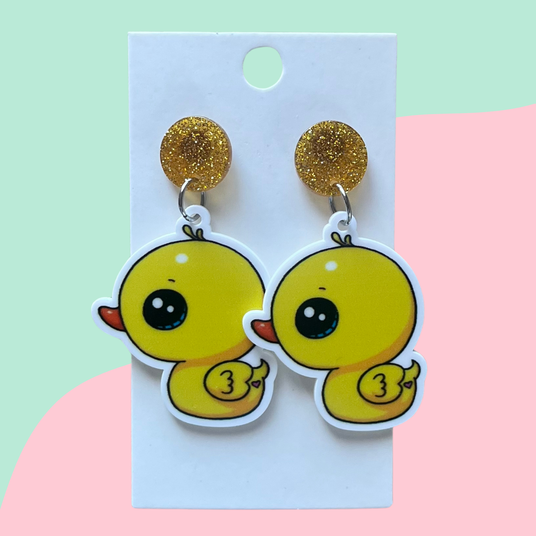 Duck Earrings