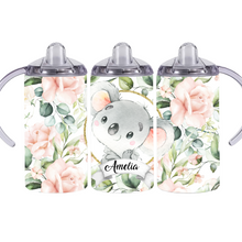 Load image into Gallery viewer, Floral Koala 12oz Sippy Cup