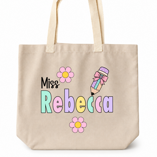 Personalised Daisy Pencil Tote