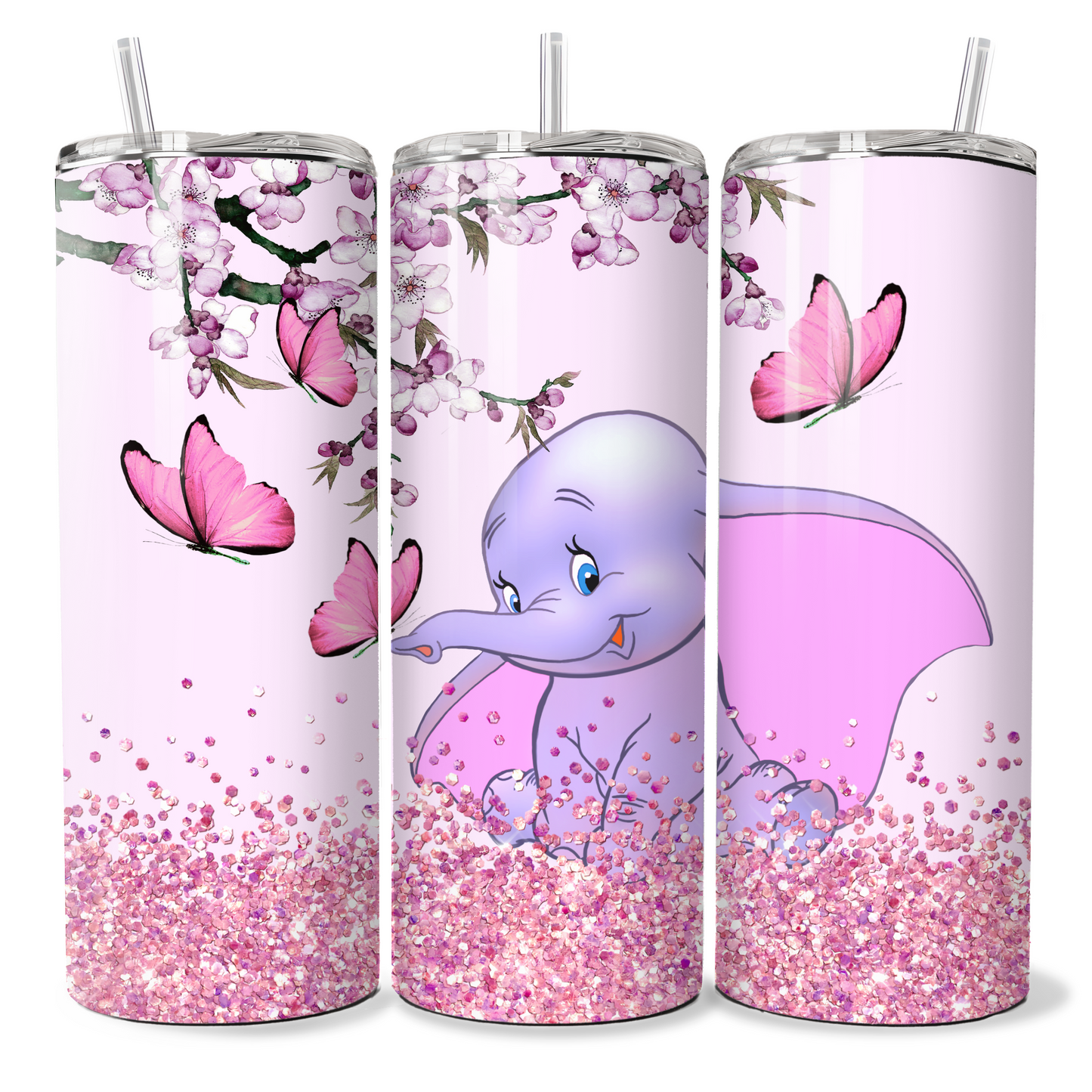Pink Glitter Elephant