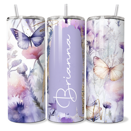 Personalised Purple Butterflies