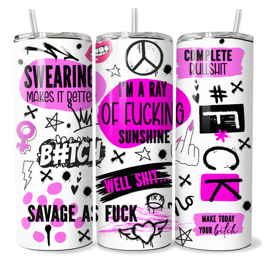 Sweary Pink Affirmations