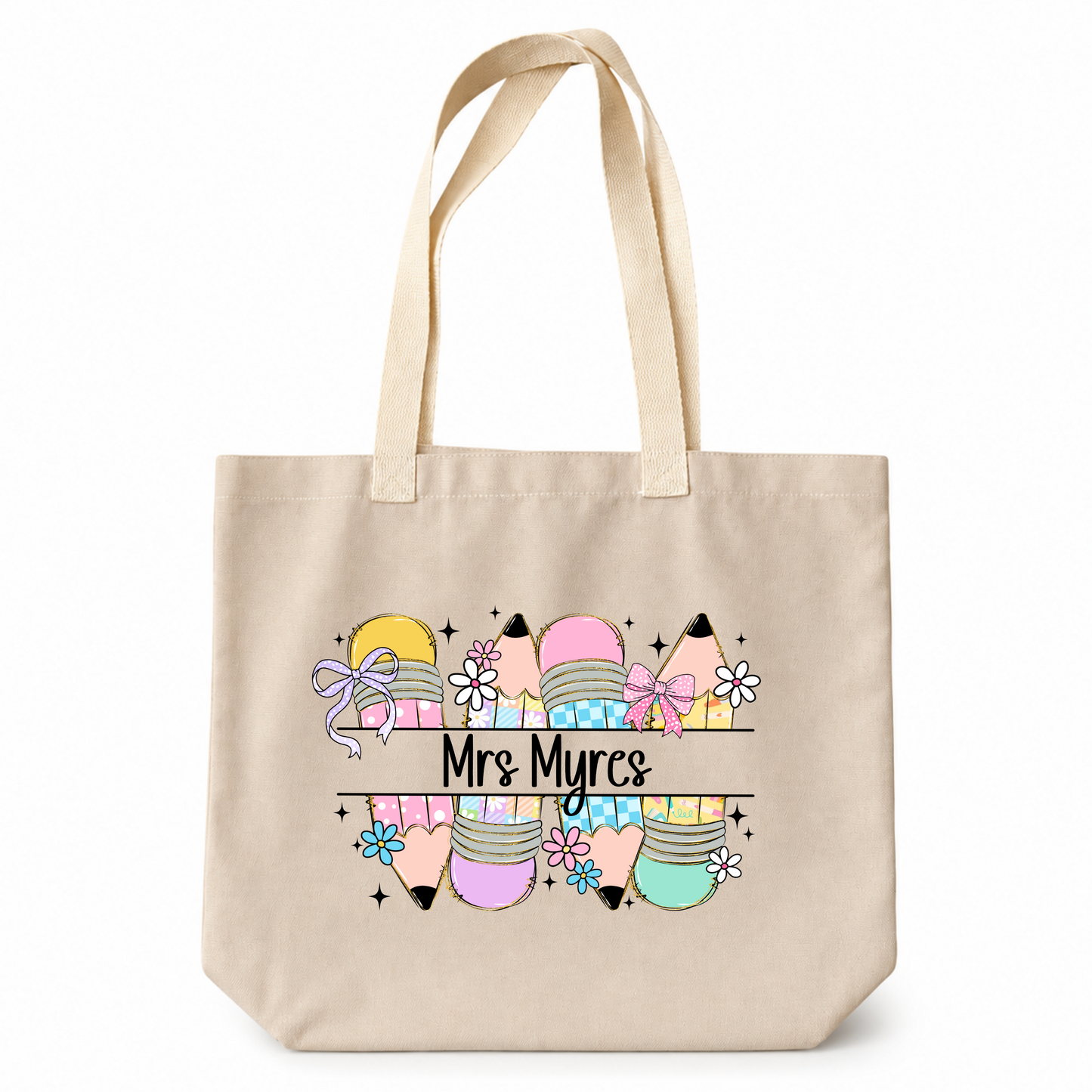 Personalised Pencils Tote