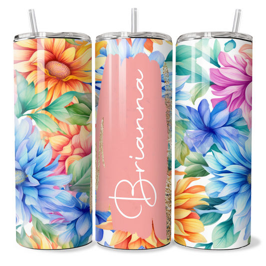 Personalised Colourful Floral