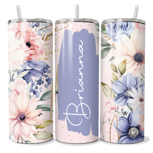 Personalised Lavendar, Light Pink  Floral