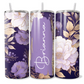 Personalised Purple, Gold Floral