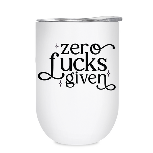 Zero Fucks Given -12oz Tumbler