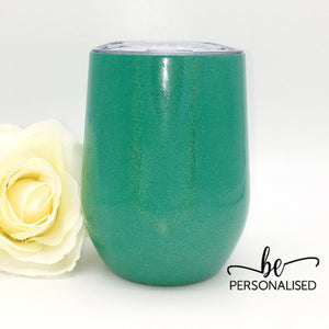 Shimmer Coffee/Wine Insulated Tumbler - Green