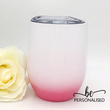 Load image into Gallery viewer, Ombré Coffee/Wine Insulated Tumbler - Pink