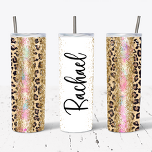 Load image into Gallery viewer, Personalised Vertical Pink Gold Leopard Print
