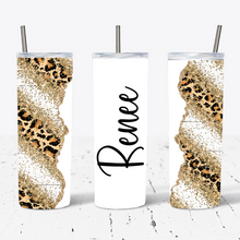 Load image into Gallery viewer, Personalised Gold Glitter Leopard