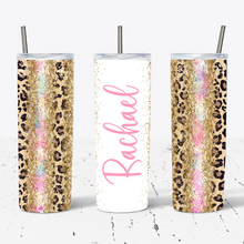 Load image into Gallery viewer, Personalised Vertical Pink Gold Leopard Print