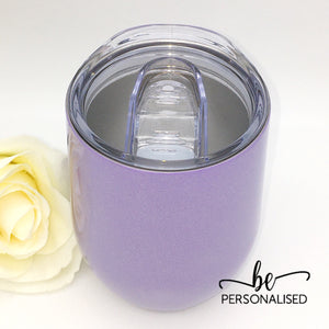 Shimmer Coffee/Wine Insulated Tumbler - Light Purple