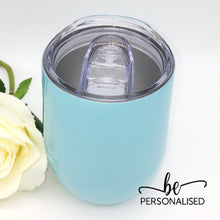 Load image into Gallery viewer, Plain Coffee/Wine Insulated Tumbler - Baby Blue