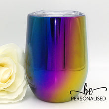 Load image into Gallery viewer, Gradient Metallic Coffee/Wine Insulated Tumbler - Blue, Purple and Yellow