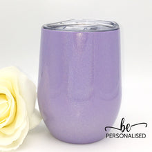 Load image into Gallery viewer, Shimmer Coffee/Wine Insulated Tumbler - Light Purple