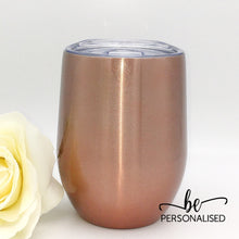 Load image into Gallery viewer, Plain Coffee/Wine Insulated Tumbler - Rose Gold