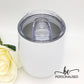 Plain Coffee/Wine Insulated Tumbler - White