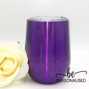 Plain Coffee/Wine Insulated Tumbler - Purple
