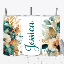 Load image into Gallery viewer, Emerald Green Personalised 15oz Tumbler
