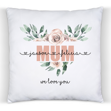 Load image into Gallery viewer, Floral Heart Mum / Grandmother - Cushion
