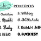 Teal Personalised Crystal Ball Point Pen