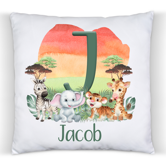 Personalised Safari Animals Cushion