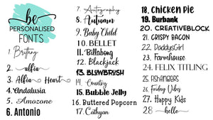 Blue Butterfly Floral Personalised Tumbler