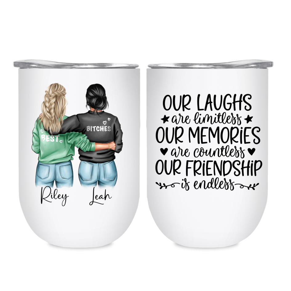 Best Friends / Sister Tumbler - Our Laughs are Limitless