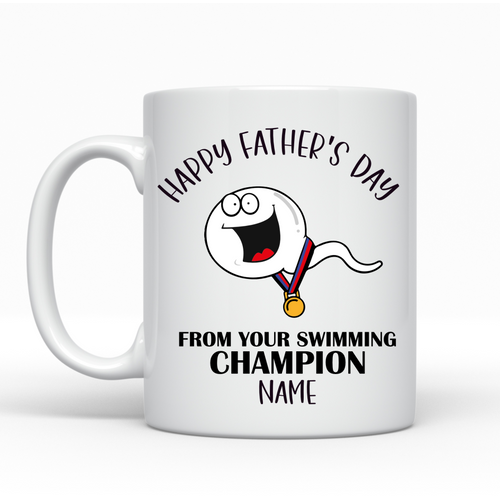 Father's Day Swimming Champion Father's Day Ceramic Mug