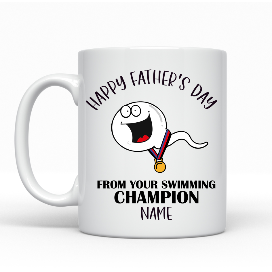 Father's Day Swimming Champion Father's Day Ceramic Mug