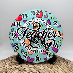 Teacher Quote Clock - Pattern