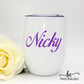 Plain Coffee/Wine Insulated Tumbler - White