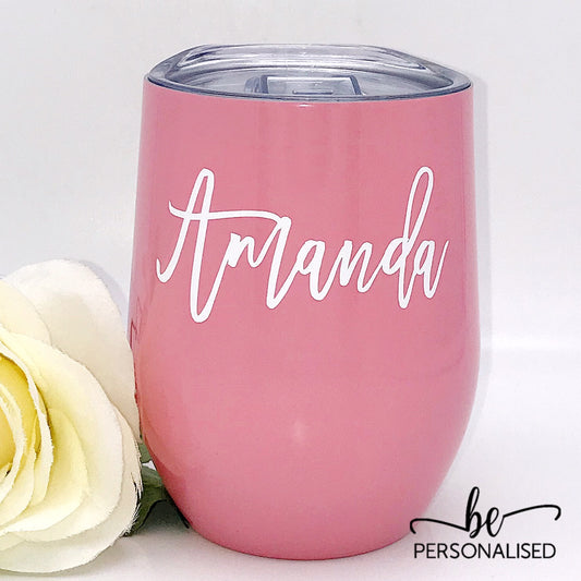 Plain Coffee/Wine Insulated Tumbler - Pink