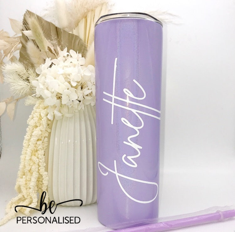 20oz Skinny Insulated Tumbler - Shimmer Light Purple