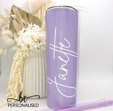 Load image into Gallery viewer, 20oz Skinny Insulated Tumbler - Shimmer Light Purple