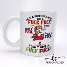Load image into Gallery viewer, Unicorn ‘I don’t give a f*ck’ Ceramic Mug